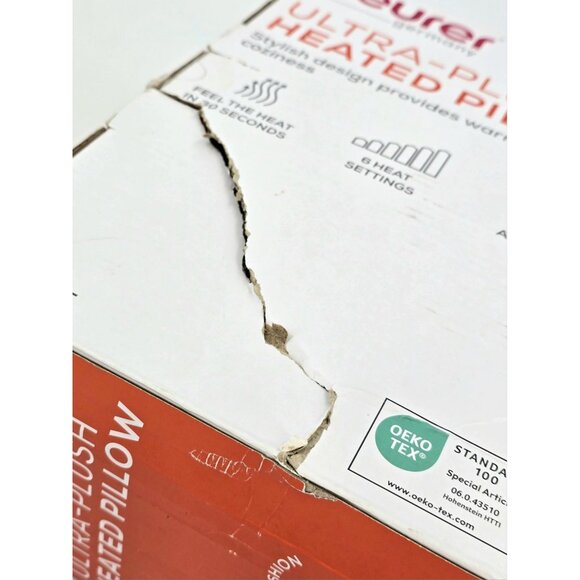 Beurer Ultra-Plush Heated Pillow UHP48N Lumbar Support Back Pain Relief New - Picture 16 of 16